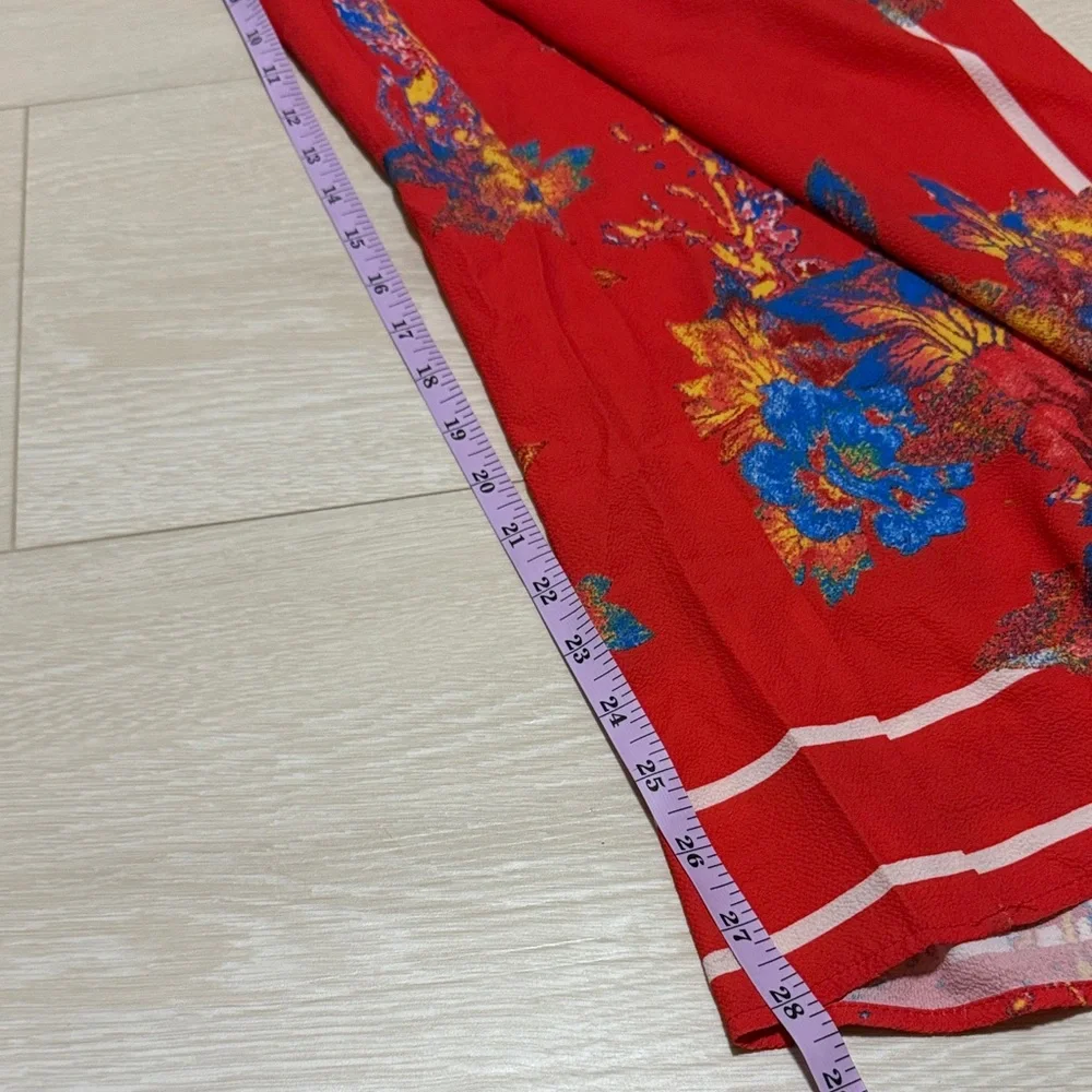 Flying Tomato Red and Blue Floral Jumpsuit - Picture 6 of 7